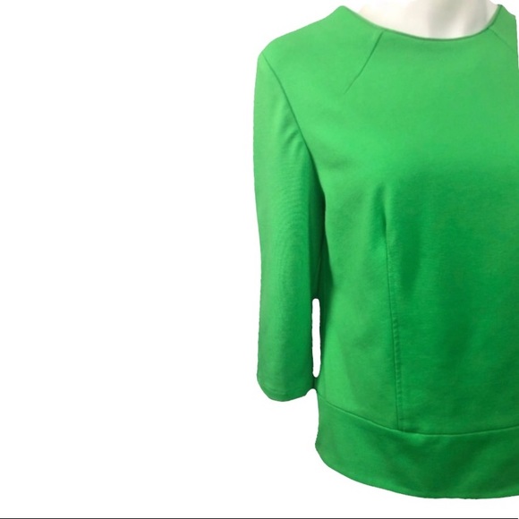 Liz Clairborne Green Zip Back Blouse Size M - Picture 4 of 13